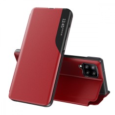Husa Samsung Galaxy A12 Eco Leather View flip tip carte, rosu foto