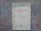 Consideratiuni critice: Nuvela lui I. Al. Brǎtescu-Voineşti, 1938