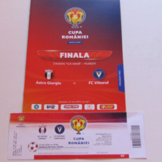 Program meci fotbal + bilet VIITORUL-ASTRA Giurgiu (Finala Cupei Romaniei 2019)