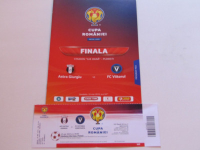 Program meci fotbal + bilet VIITORUL-ASTRA Giurgiu (Finala Cupei Romaniei 2019) foto