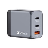 Incarcator Verbatim GNC65 EU/UK/US, 65W, Gri