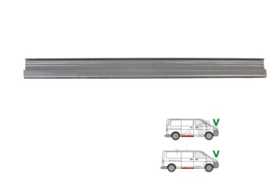 Segment reparatie prag Vw Transporter/Multivan (T5) 04.2003-10.2009; Vw Transporter/Multivan (T5) 10.2009- , partea Dreapta, Sub Usa Culisanta; Lungi foto