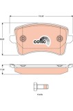 TRW GDB1765 COTEC set placute frana,frana disc