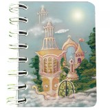 Carnet cu spira Castelul fermecat, 7 x 10 cm, 75 foi veline