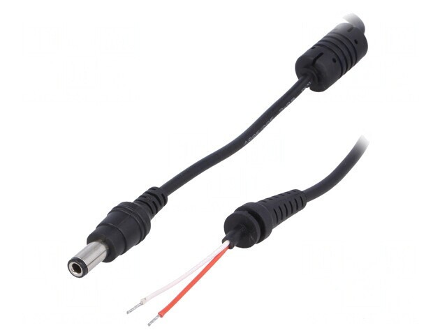 Cablu DC 6,3/3,0 Negru 1,2m