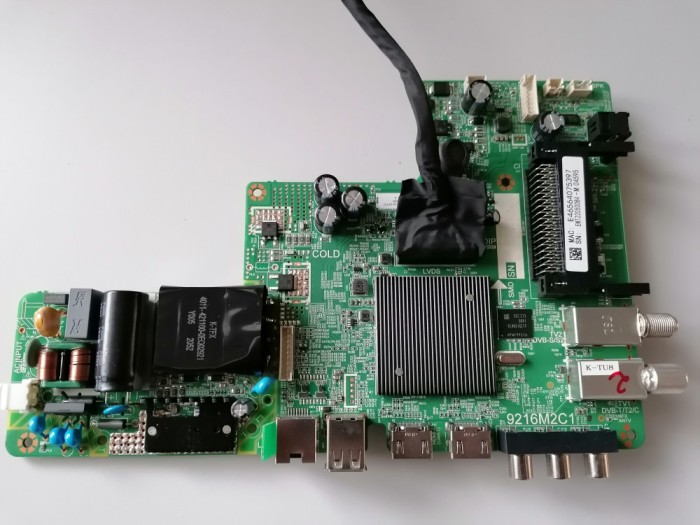 Main Board 9216M2C1 P0Q22060710-07737 Din Sharp 40FG2EA ecran K400WDE1