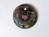 Emblema ecuson vintage United States Navy, anii 90, plastic moale, 8.5cm diam