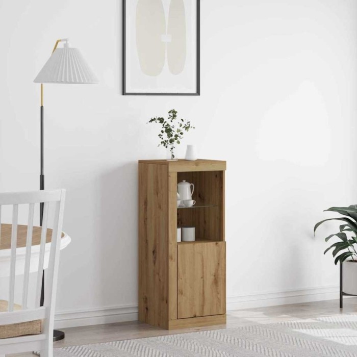 vidaXL Bufet stejar artizanal 41 x 37 x 100 cm Lemn compozit 863040