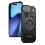Husa iPhone 17 Air protectie camera Asteroid GSM CamVault MagSafe, negru