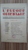 L'Europe Orientale nr.3-4/1937 revue