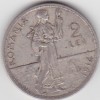 Moneda Argint Romania 2 Lei 1914 Carol I, Argint 900&permil;