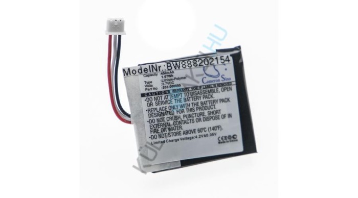 &Icirc;nlocuire baterie pentru căști fără fir VHBW pentru Logitech 533-000095 - 450 mAh 3,7 V Li-polimer