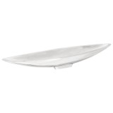 vidaXL Coș de fructe, argintiu, 53x10x9 cm, aluminiu