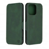 Cumpara ieftin Husa Tip Carte iPhone 15 Pro Max cu Flip Magnetic Verde TSWP, Techsuit