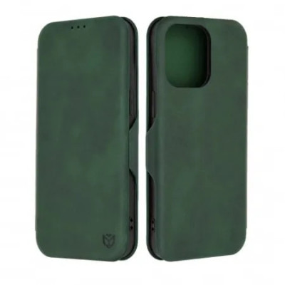 Husa Tip Carte iPhone 15 Pro Max cu Flip Magnetic Verde TSWP foto