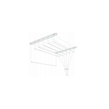 Uscator Rufe Tavan 7 x 200 cm Sepio Otel 14 kg, Sistem Pliere, Universal, Montaj Facil, Ideal Baie/Terasa