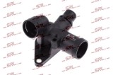 Flansa lichid racire Audi A4 2000-04, 2004-07; motor 1.8 T; 06B121132B; 06B121132E; SRLine, aftermarket