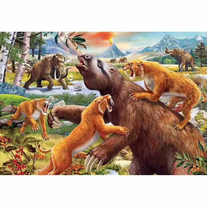Puzzle Animale In Salbaticie, 2X24 Piese