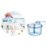 Recipient pentru lapte praf cu 3 compartimente BabyJem (Culoare: Alb)