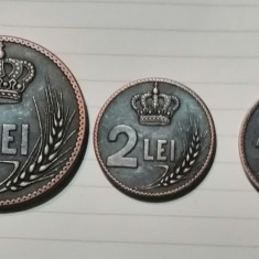 Set replici după probele monetare 1, 2 și 5 lei 1922