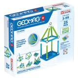 Joc de constructie magnetic Geomag Classic Recycled, 25 piese