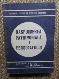 RASPUNDEREA PATRIMONIALA A PERSONALULUI AL. DETESAN