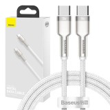 Cumpara ieftin Cablu USB-C la USB-C Baseus Cafule, 100W, 1m (alb)