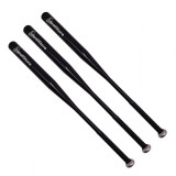 Set 3 Bate Baseball Aluminiu 80cm Negru Ideallstore Antrenament Anti-alunecare