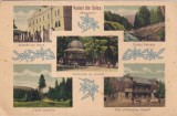 Vederi din Solca (Bucovina). Judecatoria Solca. Paraul Solcuta. Pavilionul de