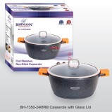 Cumpara ieftin Cratita Bohmann 3.9 litri, 24X24X10.7 CM , exterior si interior granit, cu capac