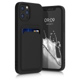 Husa pentru iPhone 12 / iPhone 12 Pro, Silicon, Negru, 55112.01, Carcasa, Kwmobile