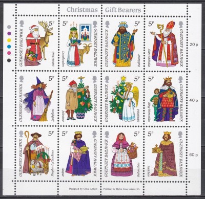 Guernsey 1985 - Timbre de Crăciun, Bloc, MNH foto