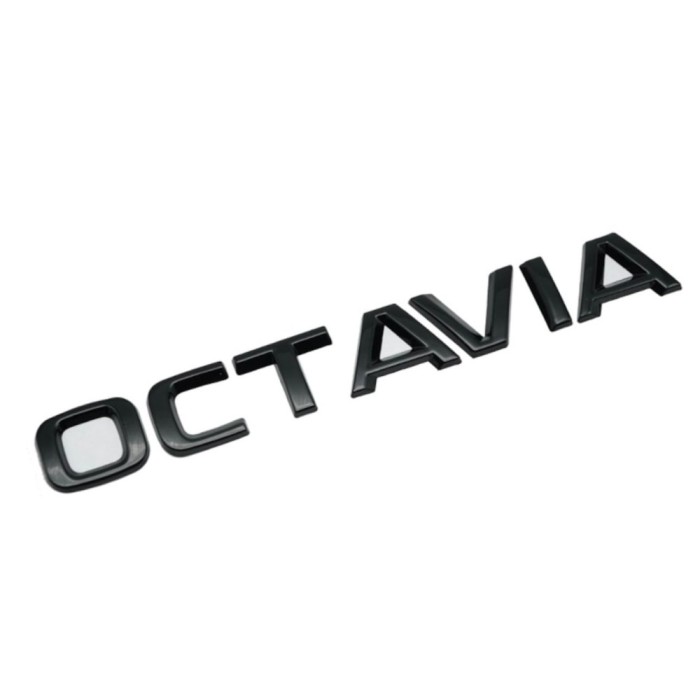 Emblema Octavia, negru