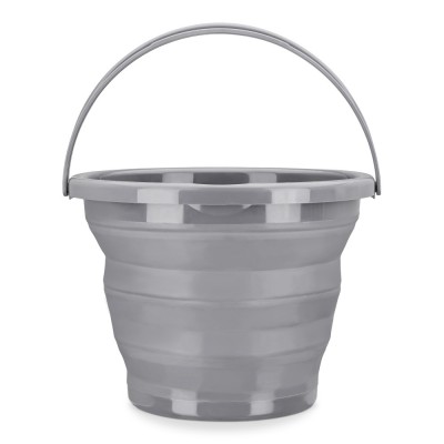 Galeata pliabila din cauciuc termoplastic Navaris, 10 L, Gri, 45985.3.22 foto