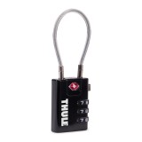 Lacat cu cifru pentru bagaje Thule TSA Cable Lock 3205408, Black