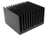 Radiator Extrudat cu Aripioare Negru 100mm x 112mm