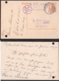 Germany Reich 1917 Old postcard postal stationery Hessen with Slogan D.477