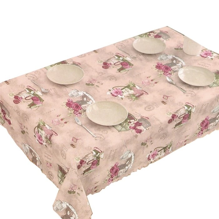 Fata de masa tip musama Pufo Jardin Romatique, 140 x 180 cm