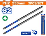 WADFOW - SET BITI IMPACT PH2 250MM - 2 BUC PowerTool TopQuality
