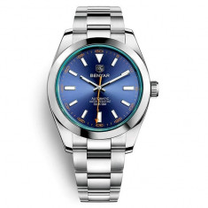 Ceas barbatesc Benyar Mecanic Automatic Business Analog Otel inoxidabil Luxury foto