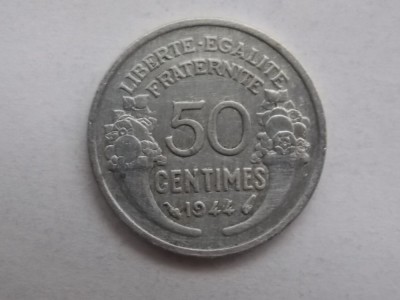 50 CENTIMES 1944 FRANTA foto
