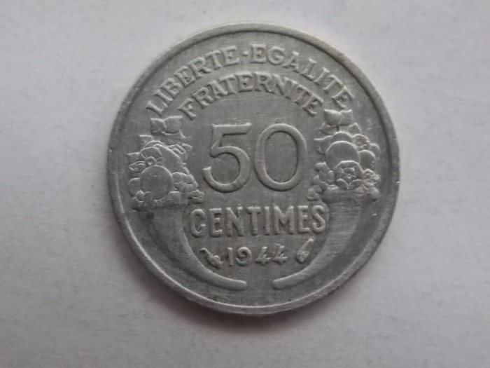 50 CENTIMES 1944 FRANTA