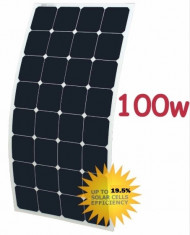 Panou/ri solar/e fotovoltaic/e FLEXIBIL 100W rulote, camping, barci, camping foto