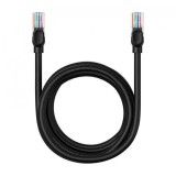 PATCH CORD UTP Baseus Cat5, fire din cupru, round cable, viteza maxima 1 Gbps, PVC, 3m, negru &quot;B00133206111-04&quot; (timbru verde 0.08 lei) - 693217263702