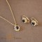 Set bijuterii placate cu aur Keira - cristale zirconia negre