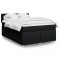 vidaXL Pat box spring cu saltea, negru, 140x190 cm, textil 3286670
