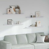 vidaXL Raft de perete 4 pcs Marmură albă 115 x 9 x 3 cm Lemn compozit 42020030