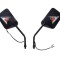 Set 2 oglinzi cu semalizari moto/atv, RED063, M10x1.25, culoare negru Cod Produs: MX_NEW LM0041
