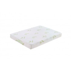 Saltea ortopedica Wolke Memory Bamboo 160x200x20 cm, husa detasabila cu fermoar, 1 cm spuma memory gel, 19 cm spuma poliuretanica de baza, fermitate m
