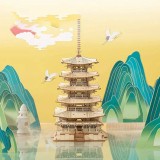Puzzle 3D - Pagoda cu cinci etaje | Robotime